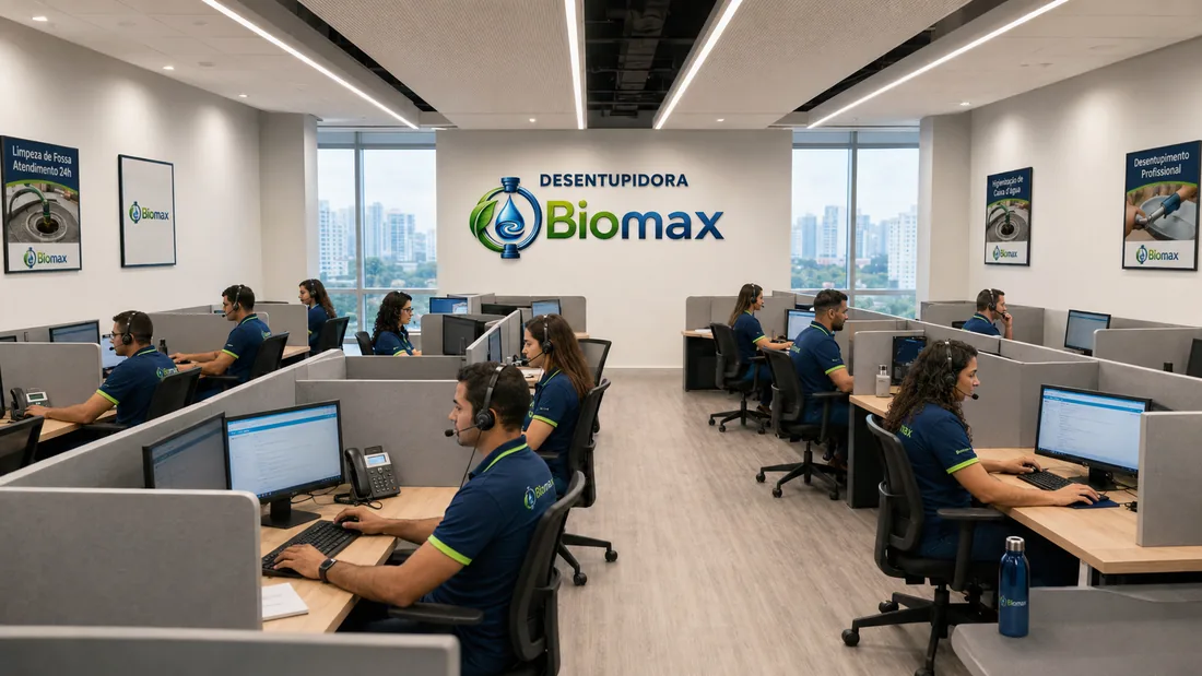 Central de atendimento Biomax Desentupidora